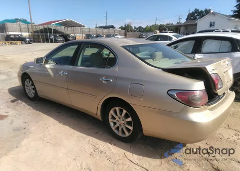 2003 Lexus Es 300 from USA, damaged, VIN JTHBF30G736010787